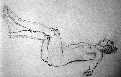 f nude lying on back